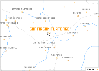 map of Santiago Mitlatengo