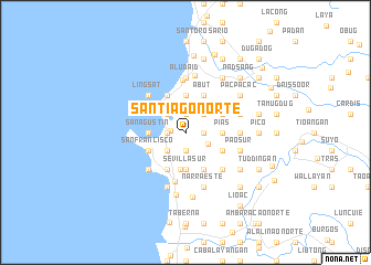 map of Santiago Norte