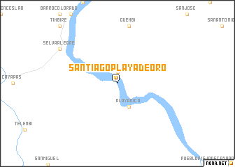 map of Santiago Playa de Oro