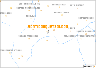 map of Santiago Quetzalapa