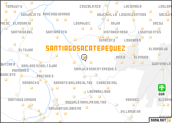 map of Santiago Sacatepéquez