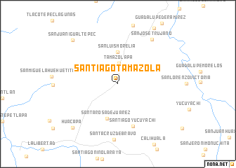 map of Santiago Tamazola