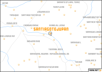 map of Santiago Tejupan