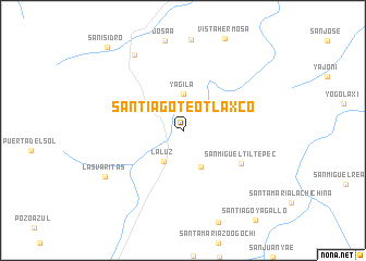 map of Santiago Teotlaxco