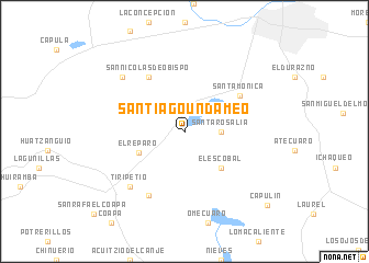 map of Santiago Undameo