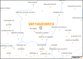 map of Santiago Xanica