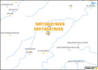 map of Santiago Yaveo