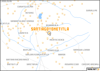 map of Santiago Yometitla