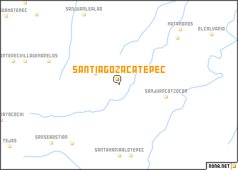 map of Santiago Zacatepec