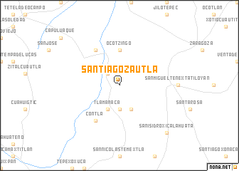 map of Santiago Zautla