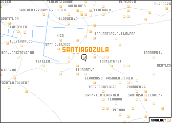 map of Santiago Zula