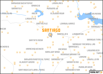 map of Santiago