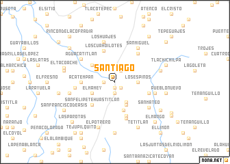 map of Santiago