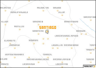map of Santiago
