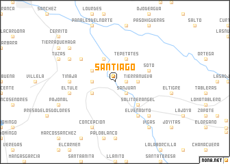 map of Santiago