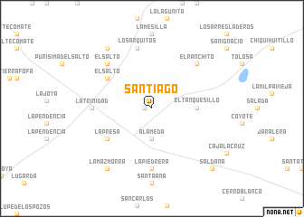 map of Santiago