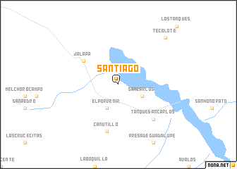map of Santiago