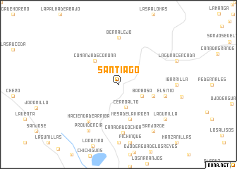 map of Santiago