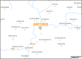 map of Santiago