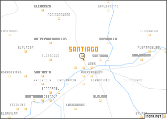 map of Santiago