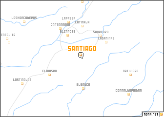 map of Santiago