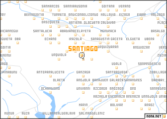 map of Santiago