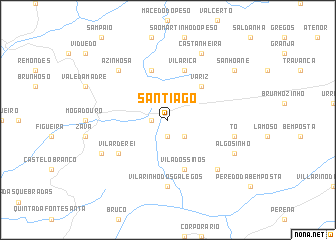 map of Santiago