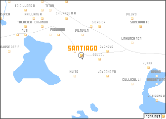 map of Santiago