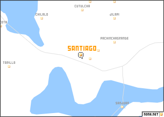 map of Santiago