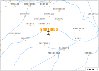 map of Santiago