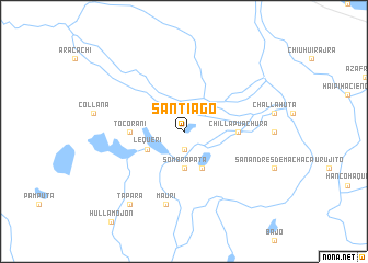 map of Santiago