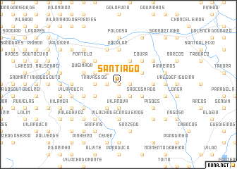 map of Santiago