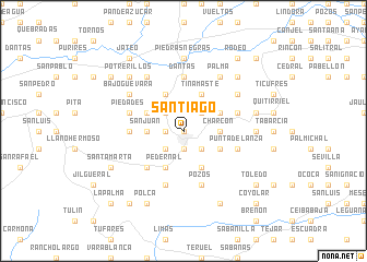 map of Santiago