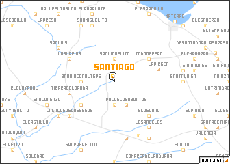 map of Santiago