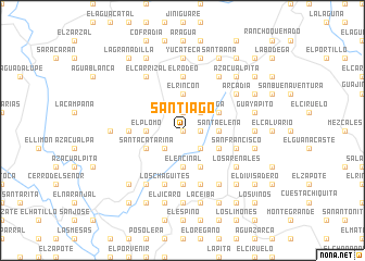 map of Santiago