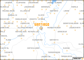 map of Santiago