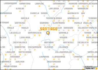 map of Santiago