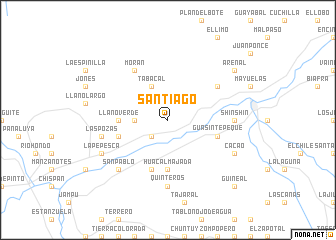 map of Santiago