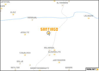 map of Santiago