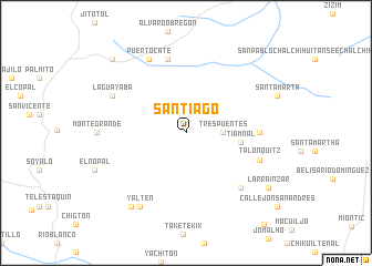 map of Santiago