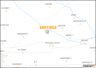 map of Santiago