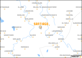 map of Santiago