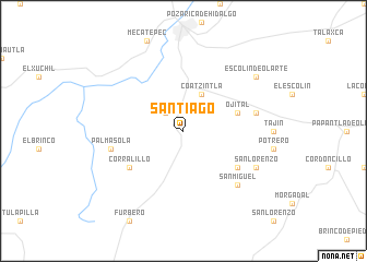 map of Santiago