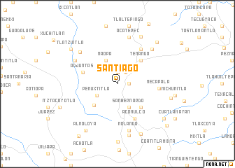 map of Santiago