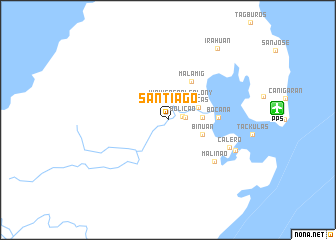 map of Santiago