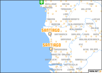 map of Santiago