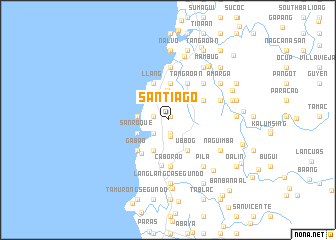 map of Santiago