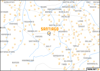 map of Santiago