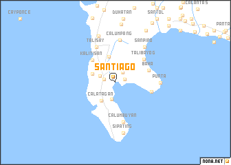 map of Santiago