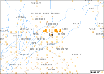 map of Santiago